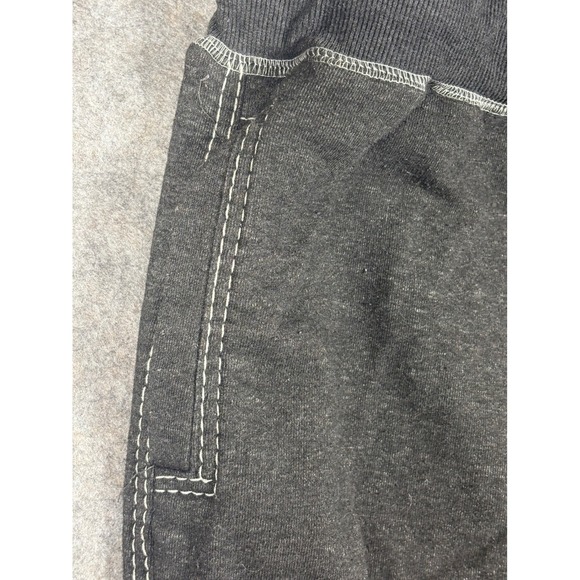 True Religion Mens Charcoal Gray Sweatpants Logo Drawstring Casual Size L - Picture 4 of 12